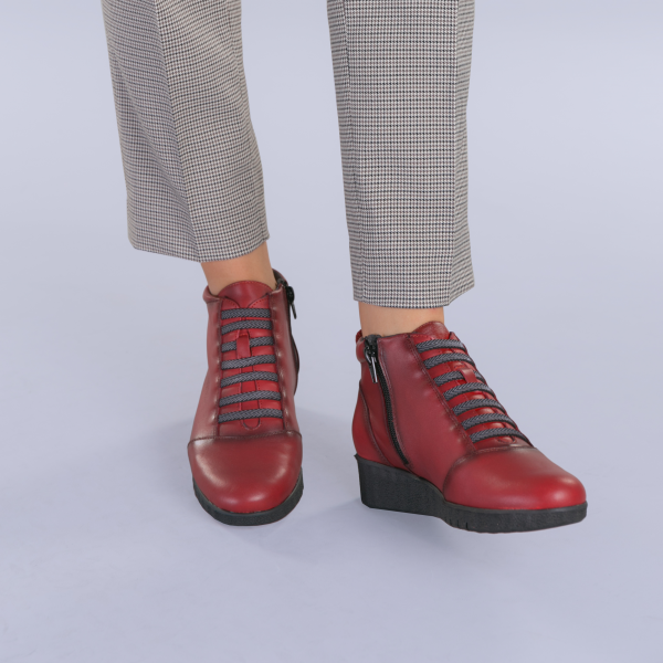Δερμάτινα παπούτσια  Lova κόκκινα - Kalapod.gr